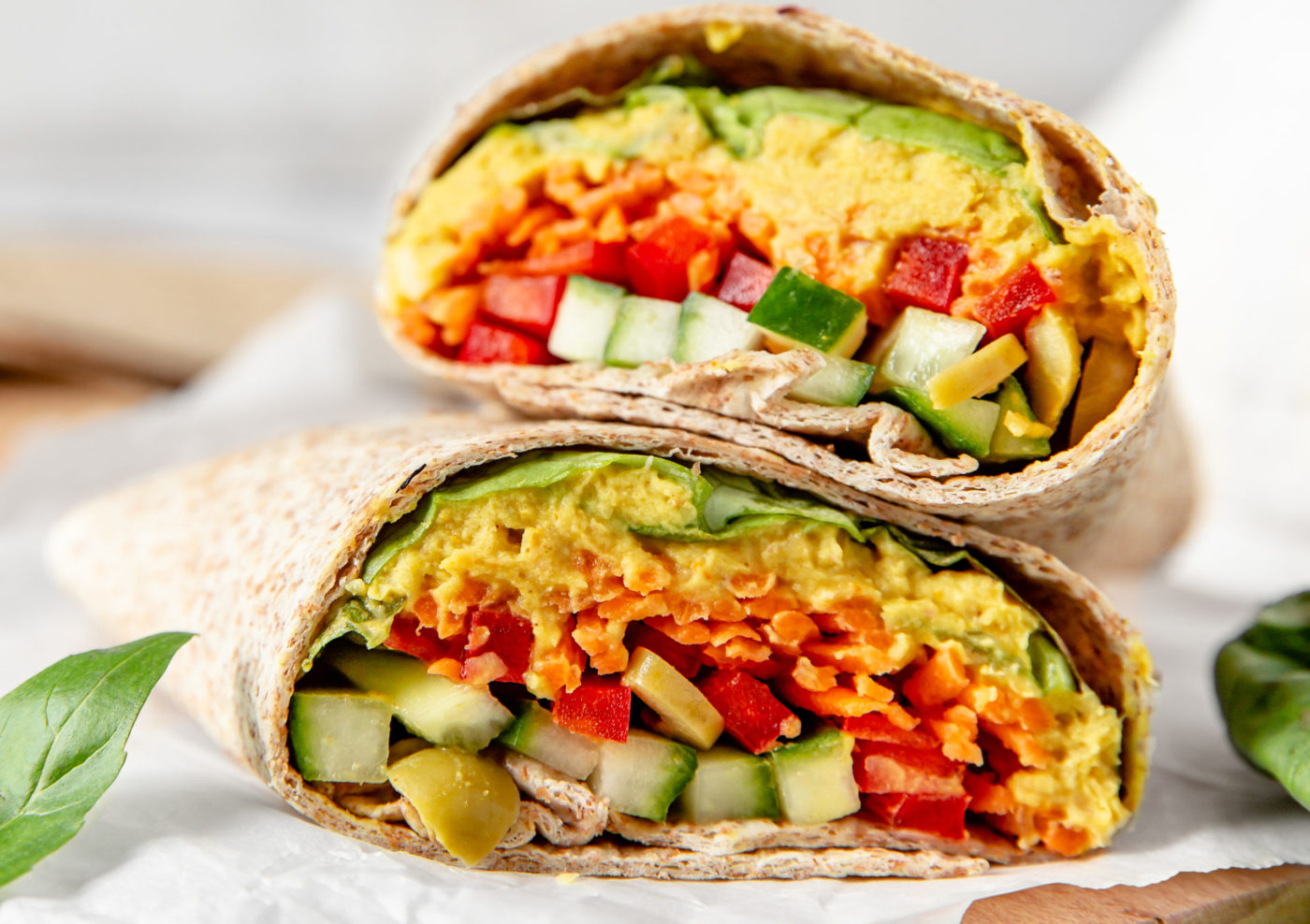 Recette De Wrap Houmous Et Crudit S Funky Veggie